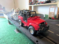 1976 Jeep CJ-7  (+ BMW R 1200 C)
